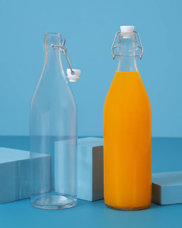 Glass Bottle with Swing Lid