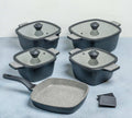 11 Pieces Set Cube Die-Cast Granite