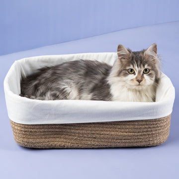 SquareCozy Macrame Storage with Inner Cover