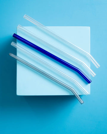 Color Pop Glass Straw Set