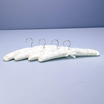 Padded Satin Hangers 4 Pcs