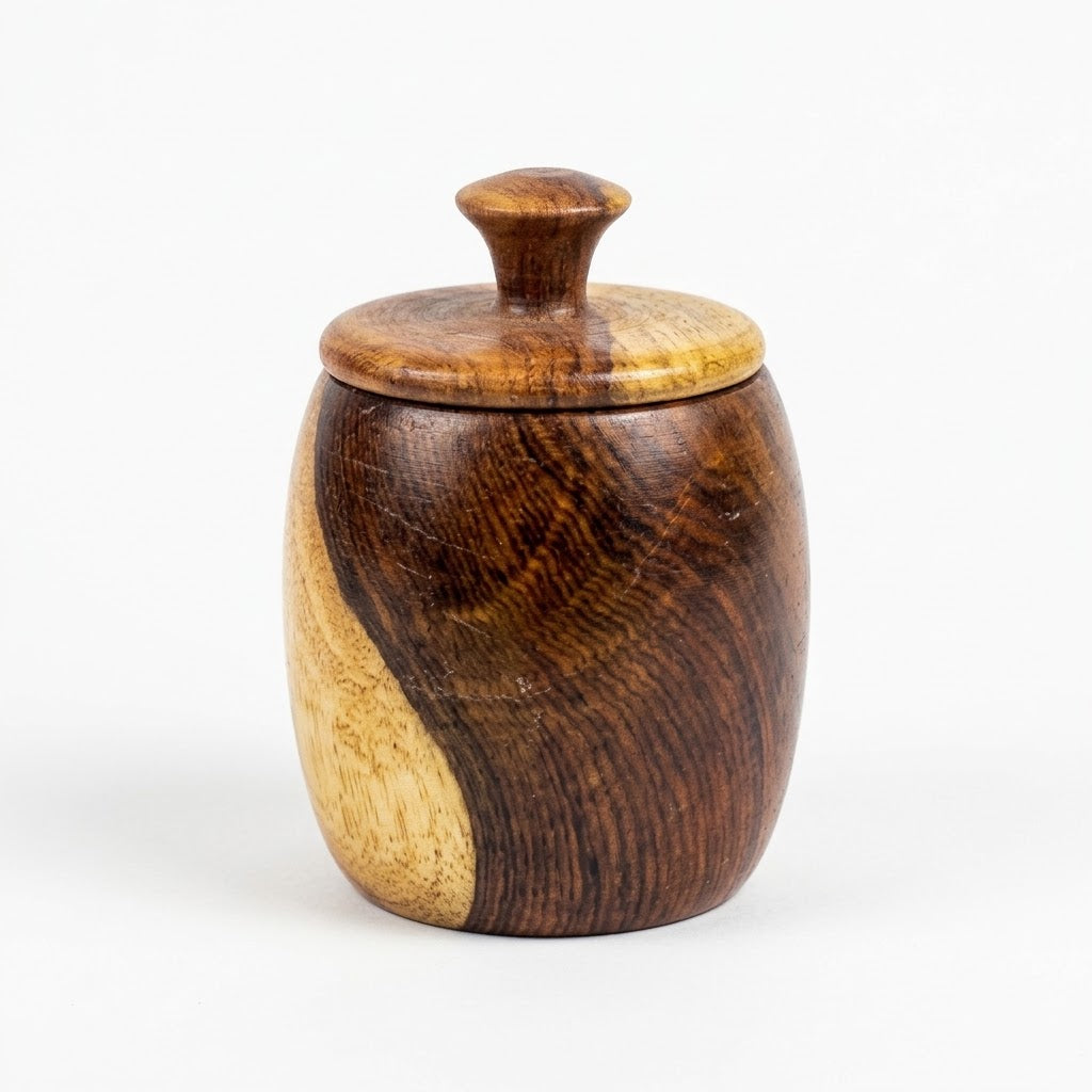 Artisan Wooden Spice Jar — HomePro Egypt (view 1)
