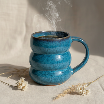 كوب فقاعات متموج