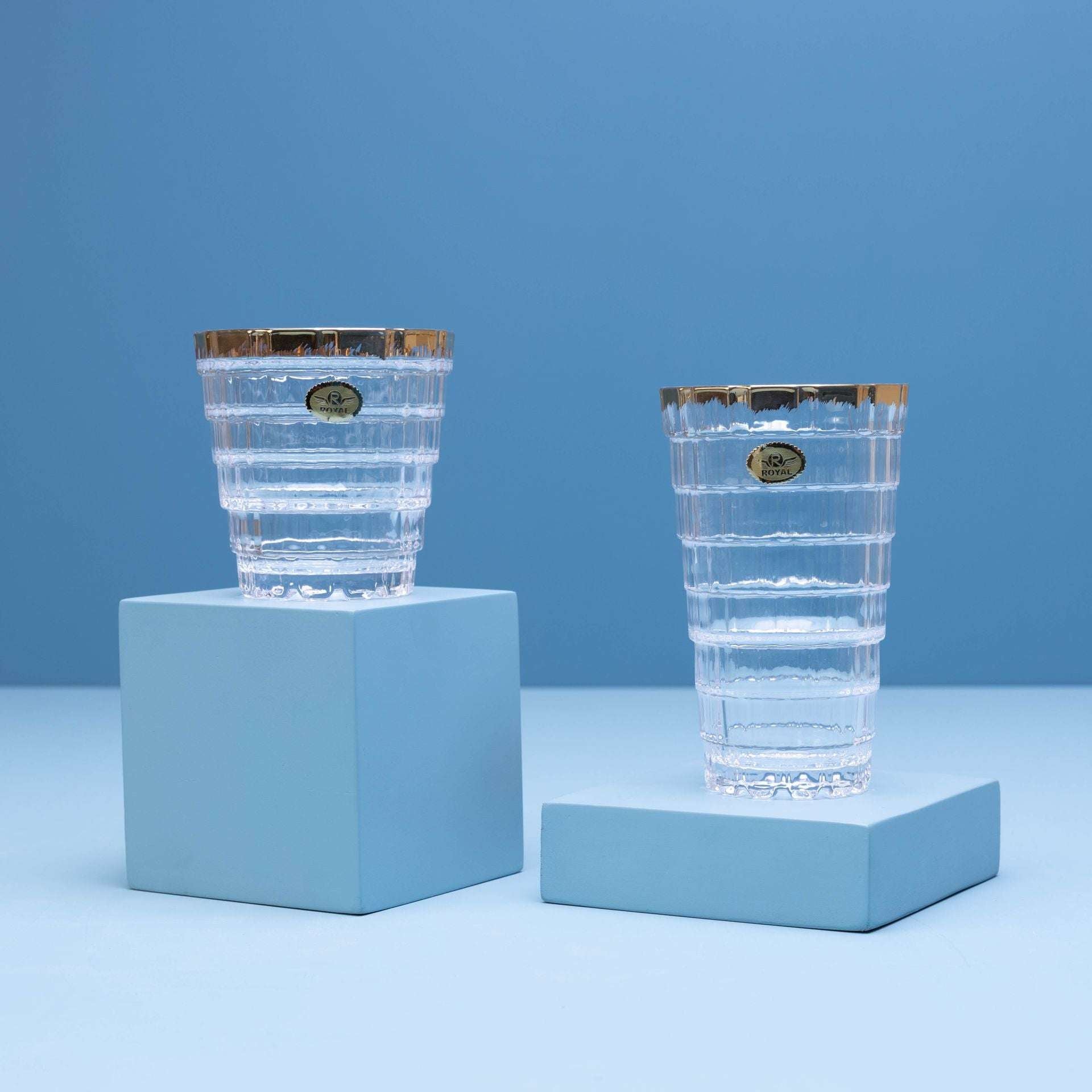 Golden Twin Gilded Glasses Set
