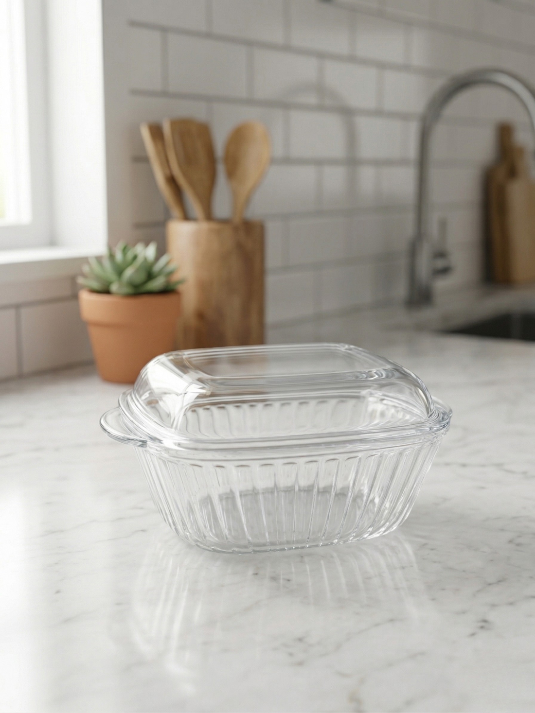 Borcam Pyrex Covered Pure Tray