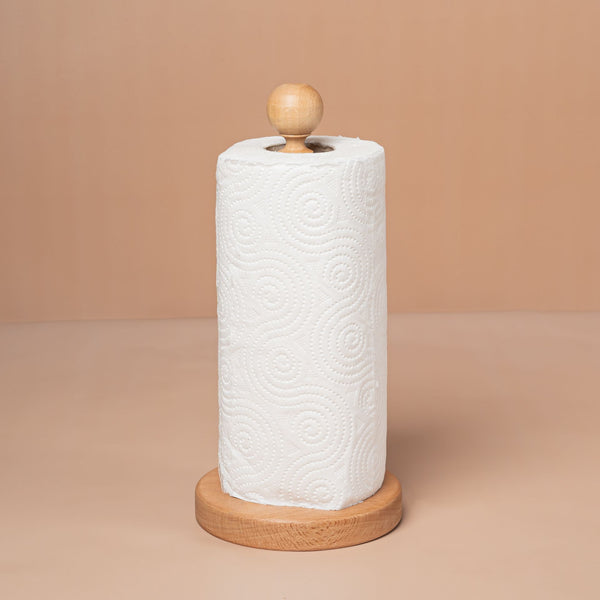 Wooden stand for kitchen tissues