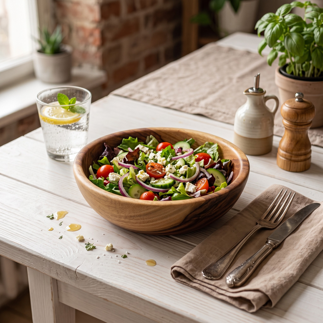 Wooden Rustic Bowl