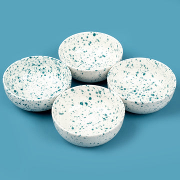 Green Dotted Porcelain Bowl