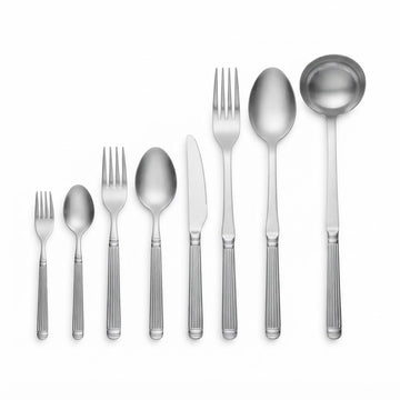 33-Pieces Elegance Silver Cutlery Set