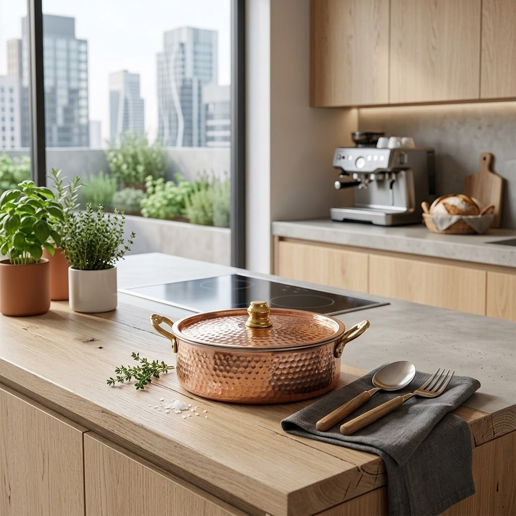 Vintage Cooper Pot — HomePro Egypt (view 1)