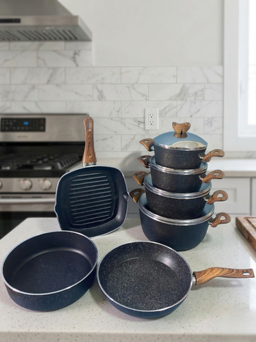 Terynova Power Granite 11-Piece Cookware Set