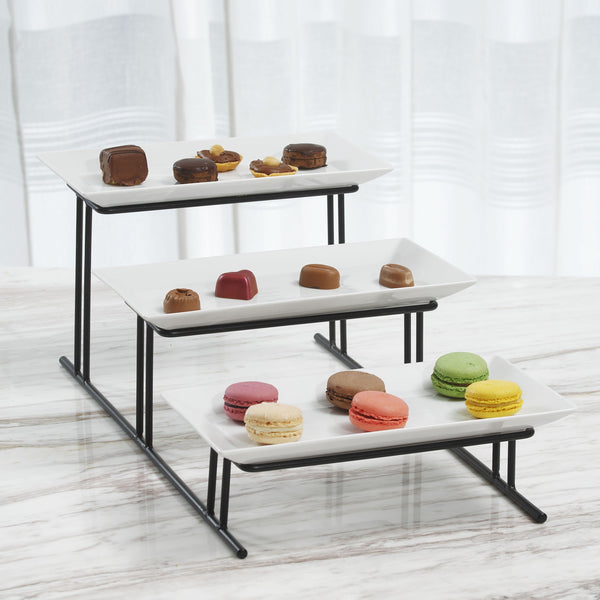 3-Tier Rectangle Plate Stand