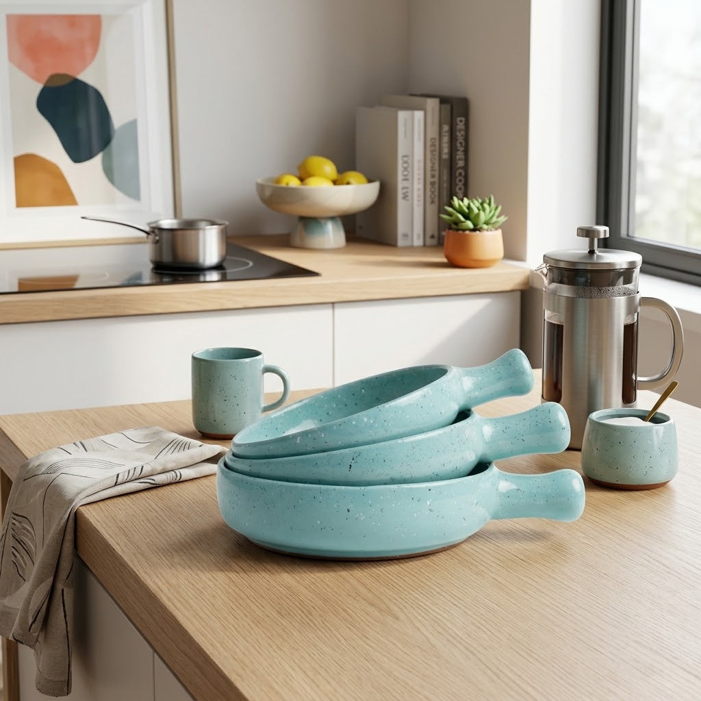 Sunstone Pottery Pan Set