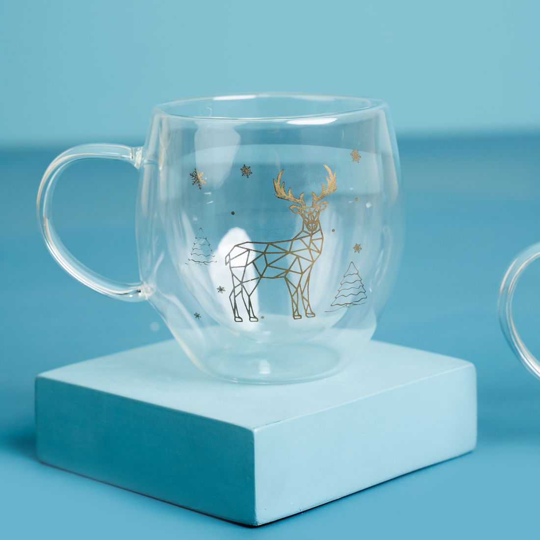 Christmas Double Glazed Tea Cup
