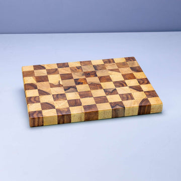 Checkered Elegance Cutting Board