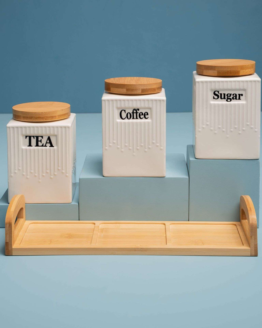 Essentials Porcelain Canister 3 pcs Set