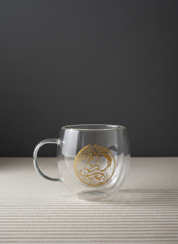 Layali Gold Glass Mug