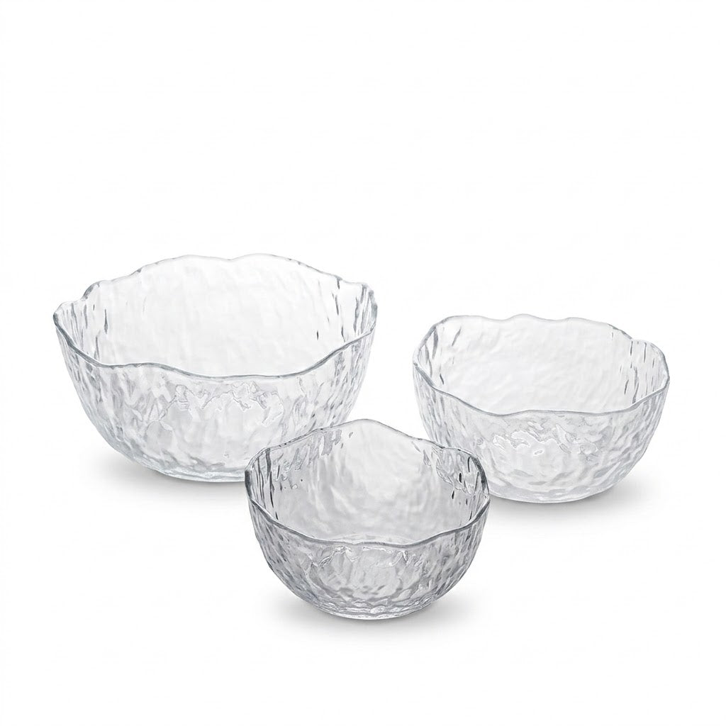 FreshNest 3-Piece Glass Bowl Set — HomePro Egypt (view 1)