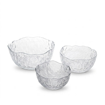 FreshNest 3-Piece Glass Bowl Set