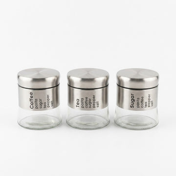 3-Piece Stainless Steel Canisters