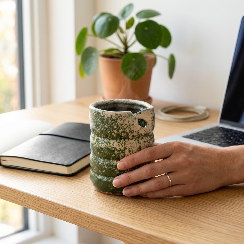 Pottery Olive Mug 370 ML