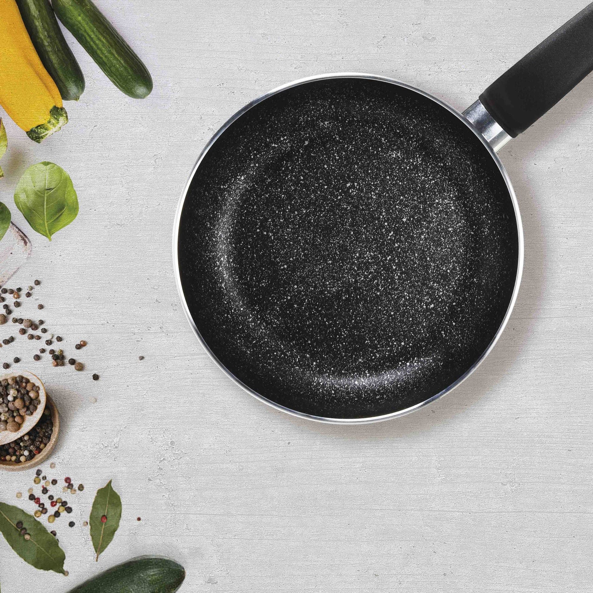 FLOANL High Frame Granite Frying Pan