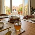 HP-AI-lifestyle Serene Glass Cup 100 ML — Transparent Glass Tajine Set