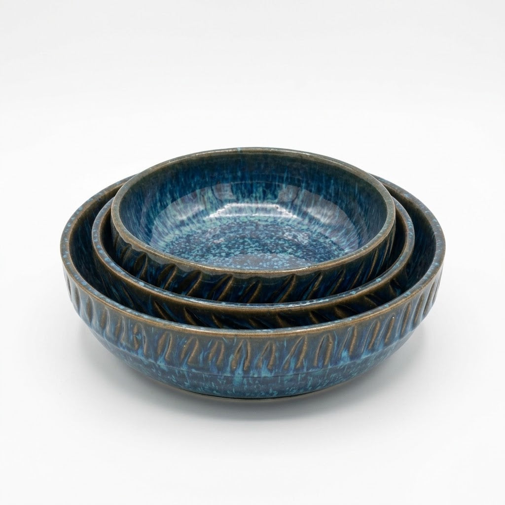 3-Pieces Blue Trio Bowl
