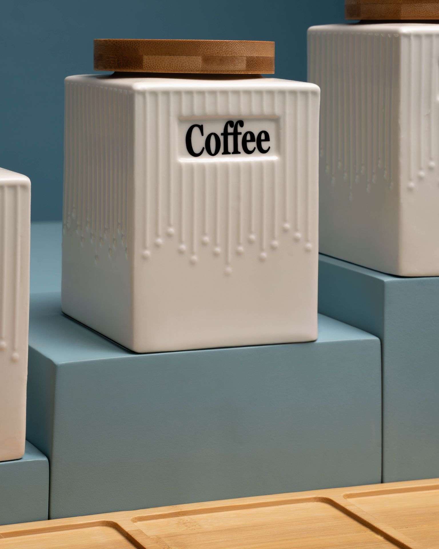 Essentials Porcelain Canister 3 pcs Set