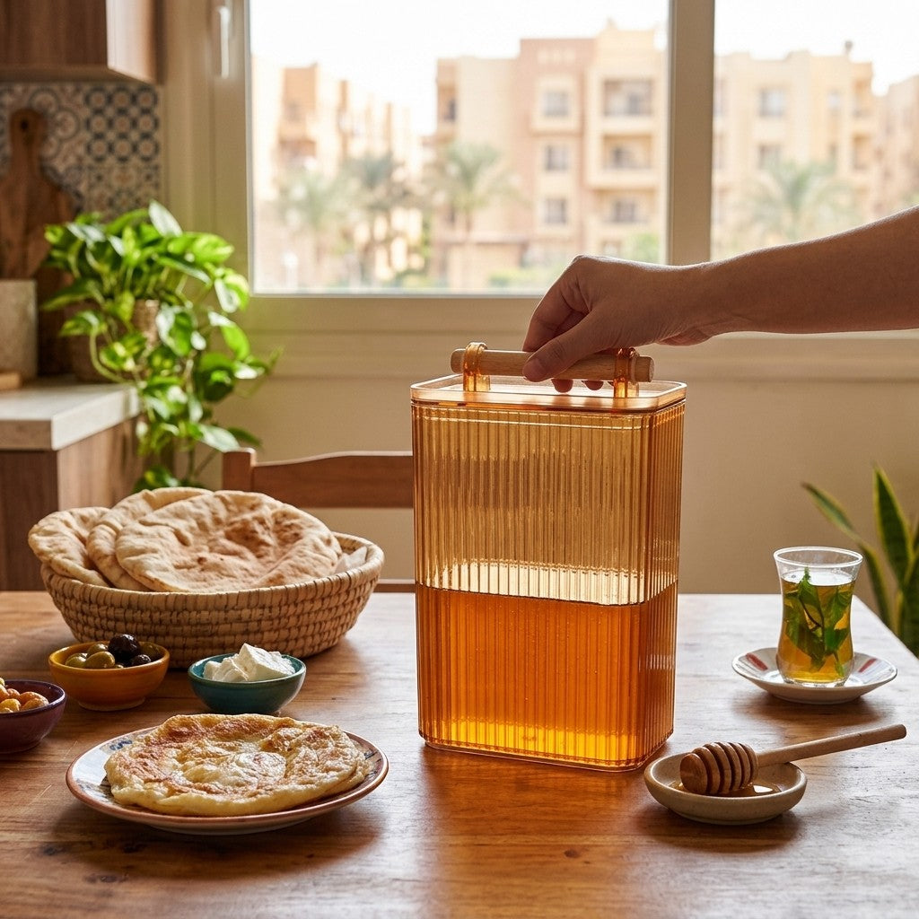 HP-AI-lifestyle Modern Pantry Kitchenware Container — Honey