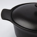 BergHOFF Oval covered casserole cast iron black 28 x 22 cm