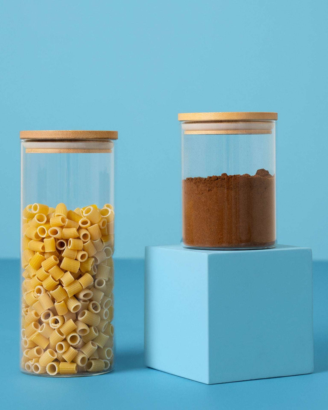Container Circular with Bamboo Lid