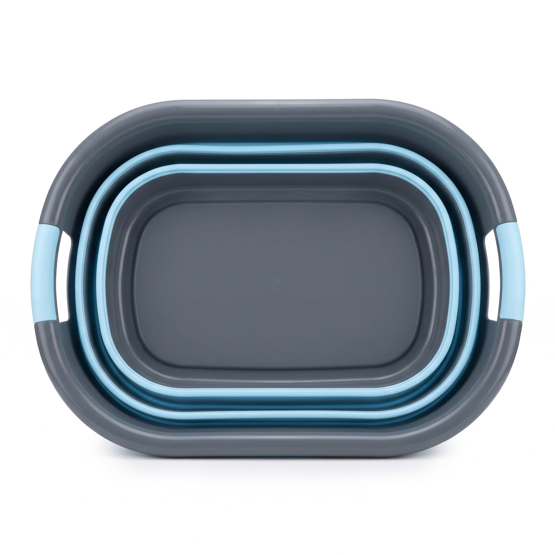 HP-AI-white Grey Wave Laundry Basket