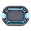 HP-AI-white Grey Wave Laundry Basket