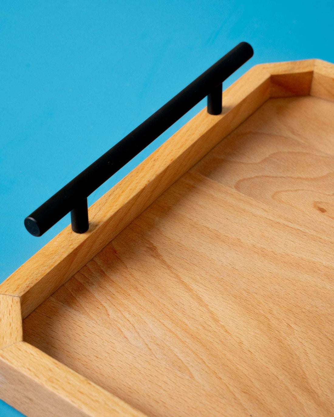 Handmade Geometric Wooden Serving Tray
