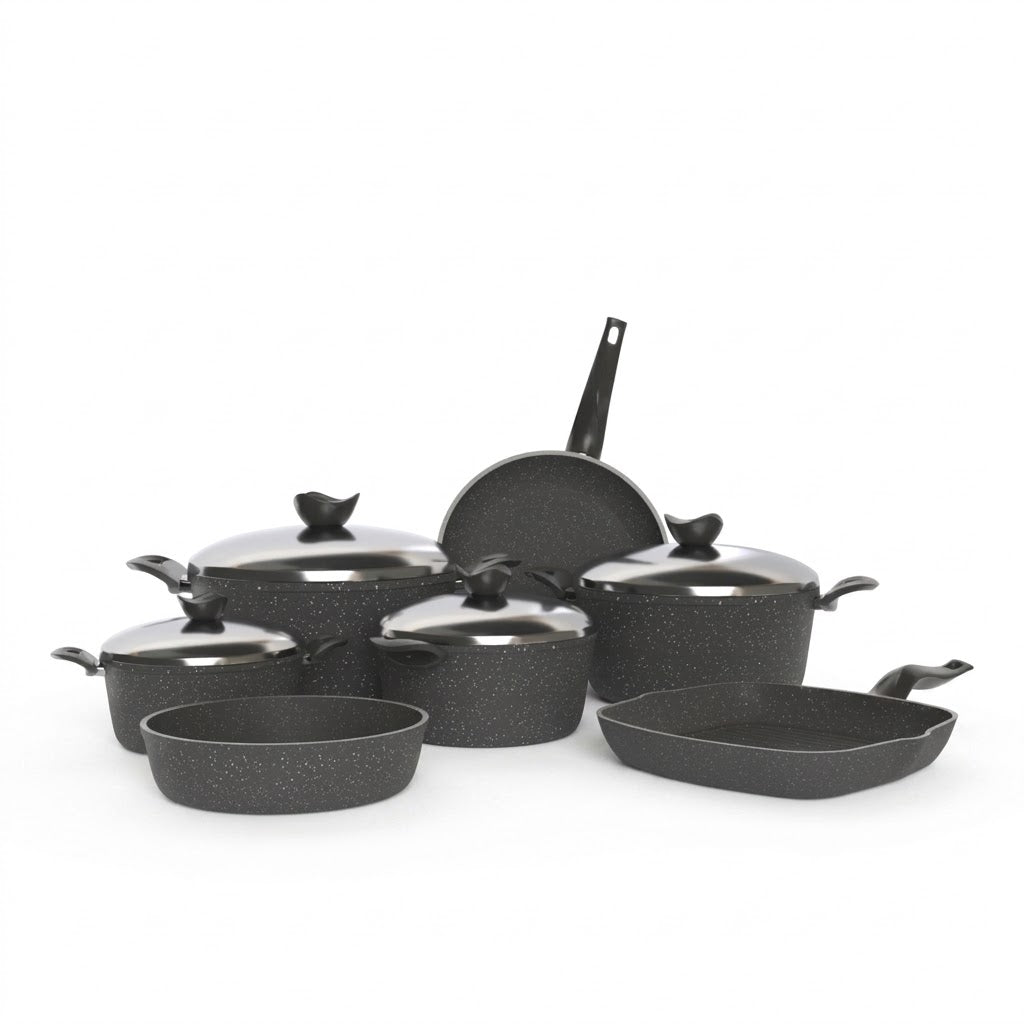 11-Pieces Terynova Granite Cookware Set — HomePro Egypt (view 4)
