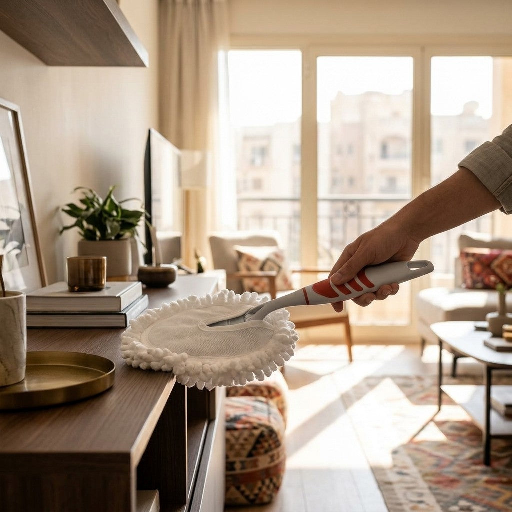 HP-AI-white Cloud Clean Microfiber Duster