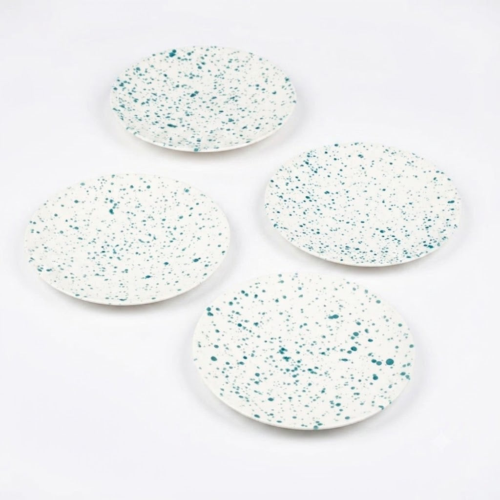 Green Dotted Porcelain Plate — HomePro Egypt (view 1)