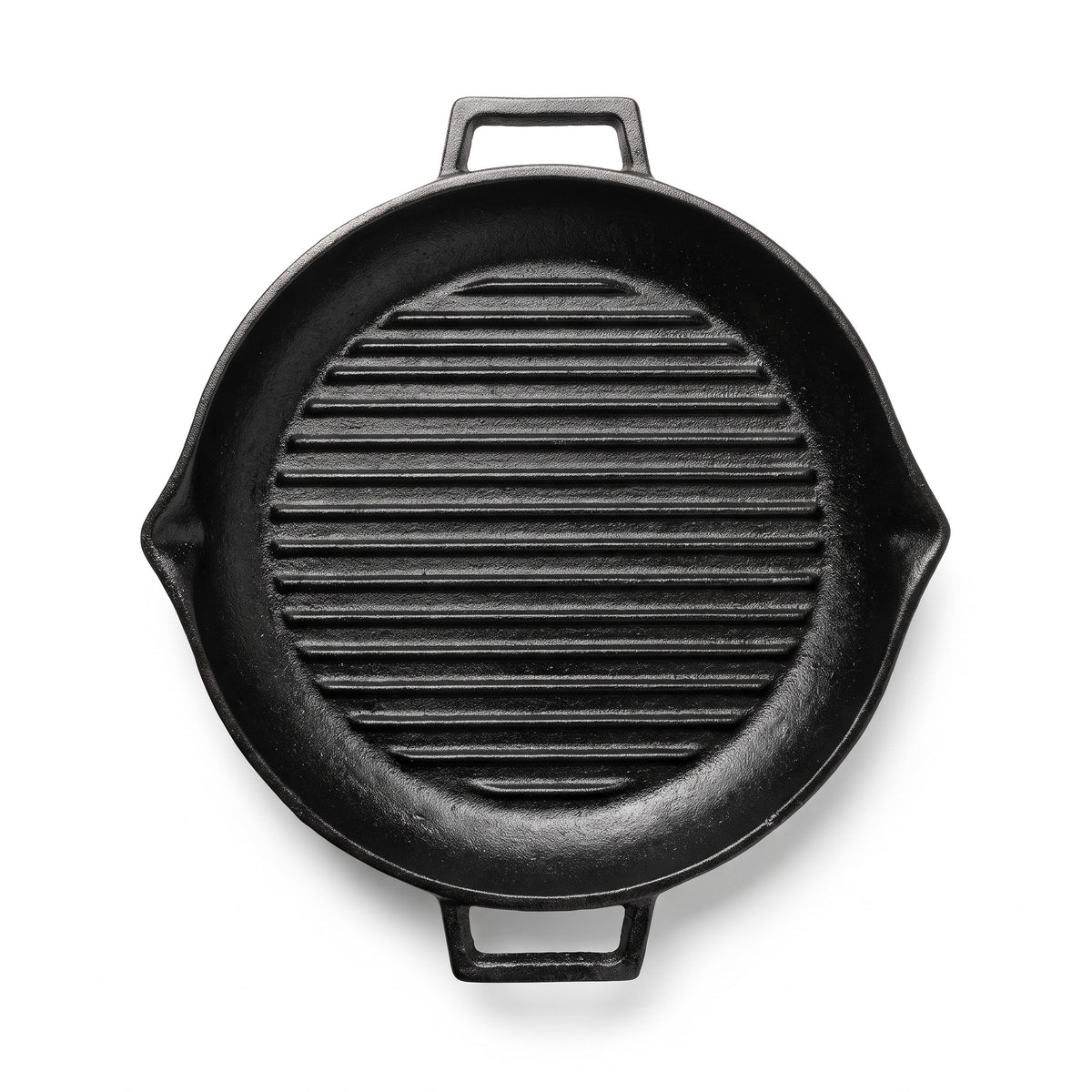 HP-AI-white Premium Black Cast Iron Grill Pan 30 CM