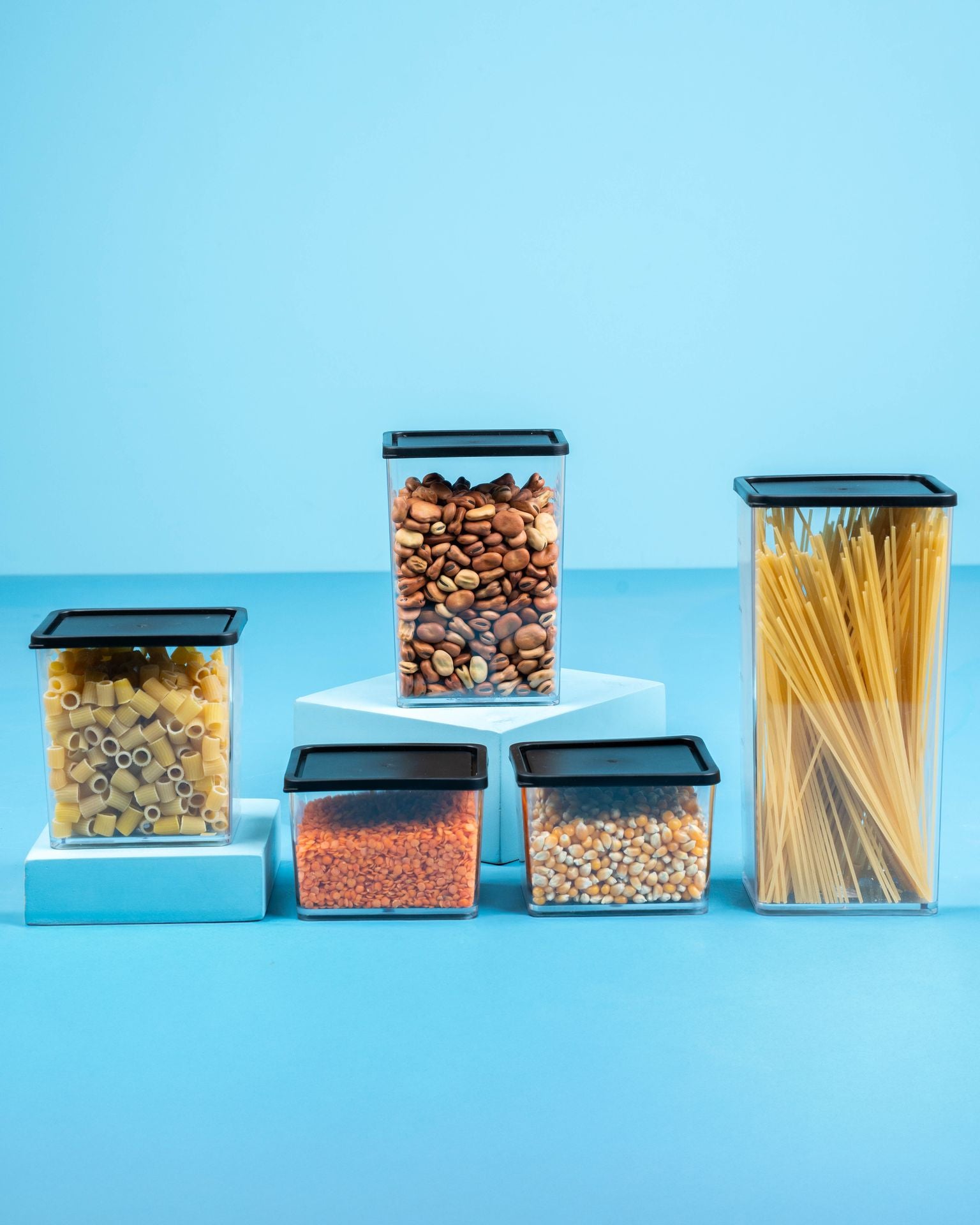 مجموعة حاويات تخزين الطعام المكونة من 5 قطع