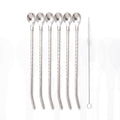 HP-AI-white Premium Stainless Steel Reusable Straw