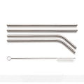 HP-AI-white Silver Sip Stainless Straw Set