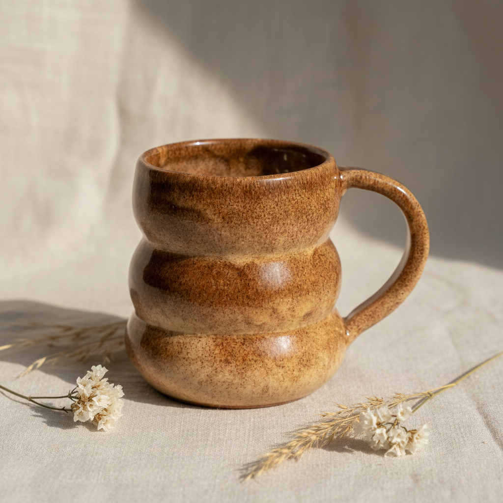 كوب فقاعات متموج