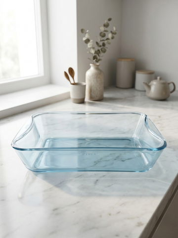 Wave Rectangular Pyrex Tajin