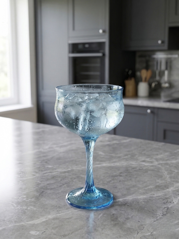 Blue Coupe Goblet