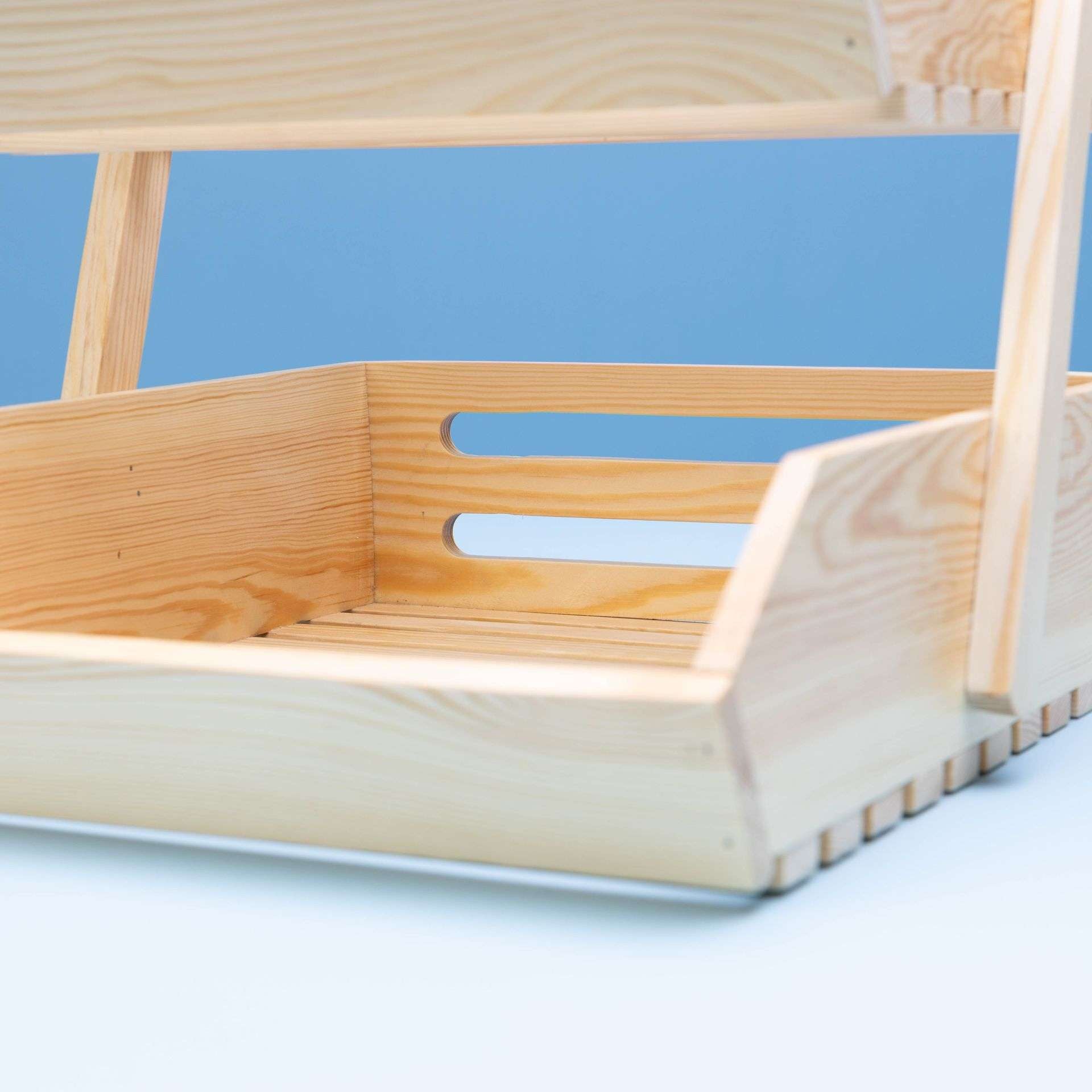 Rustic Pine Tier Organizer