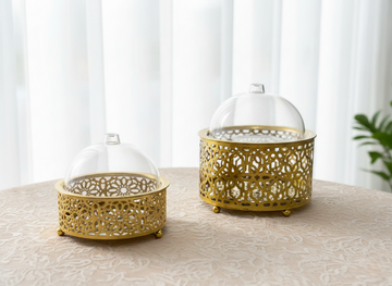 طقم صواني دائرية مقطوعة عربية