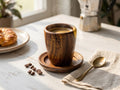 Natural Wood Cup & Saucer — HomePro Egypt (view 2)