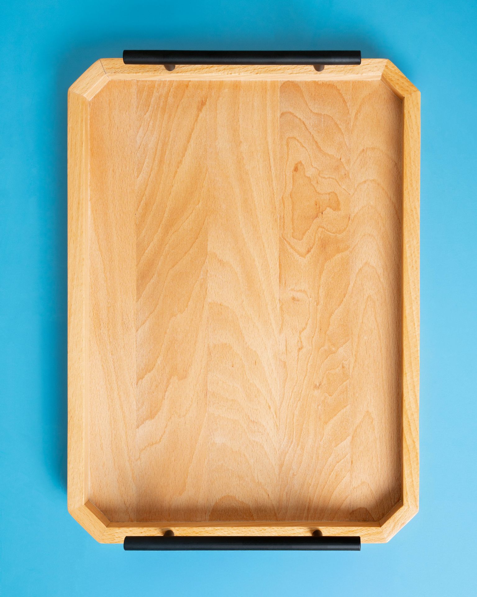 Handmade Geometric Wooden Serving Tray