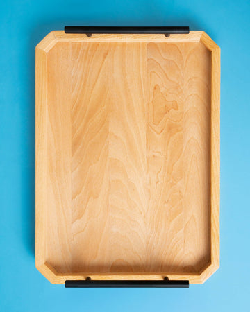 Handmade Geometric Wooden Serving Tray